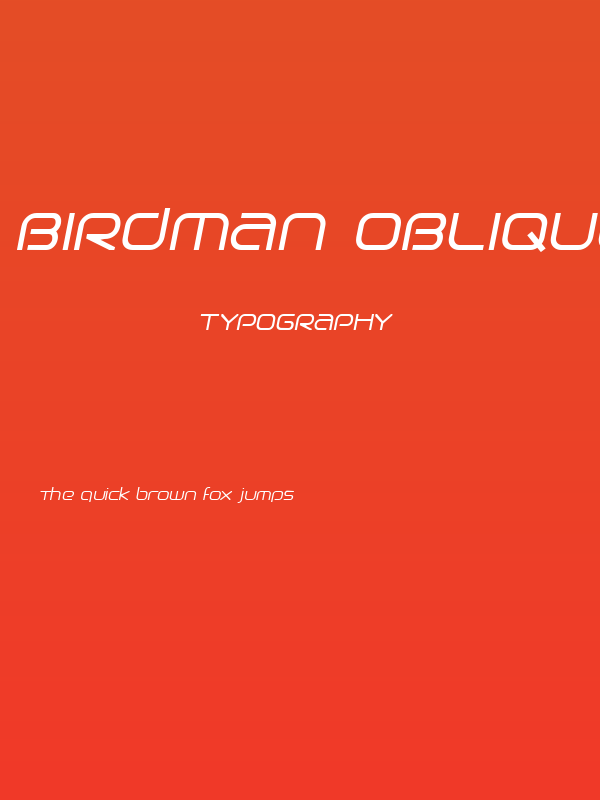 Birdman Oblique Poster