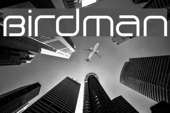 Birdman Font examples