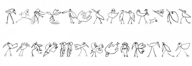 Birds-Relaunch フォント 大文字