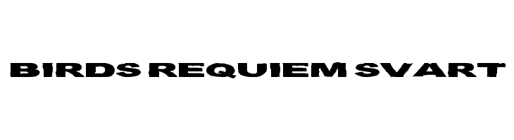 Birds Requiem Svart  Free Fonts Download