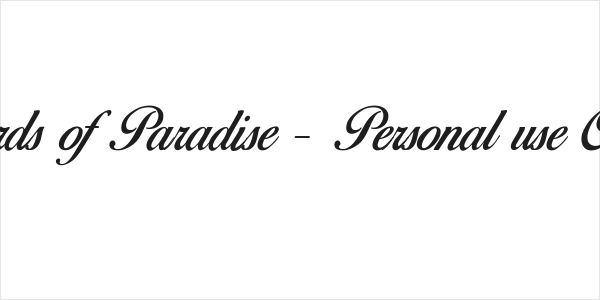 Birds of Paradise - Personal use Only Logo