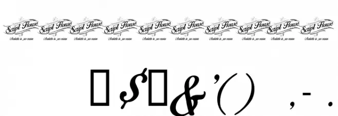 Birds of Paradise Font OTHER CHARS