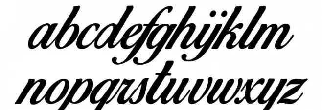 Birds of Paradise Font LOWERCASE