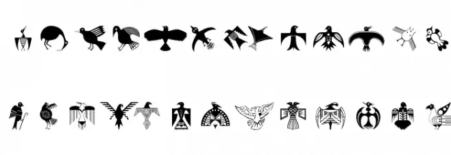 BirdsEleven Font LOWERCASE
