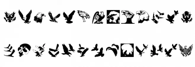 BirdsInHeaven Schriftart Groß