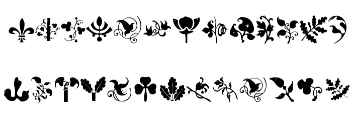 BirdsNPlants Font LOWERCASE