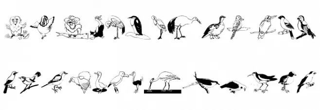 BirdsOSeven Fuentes MAYÚSCULAS