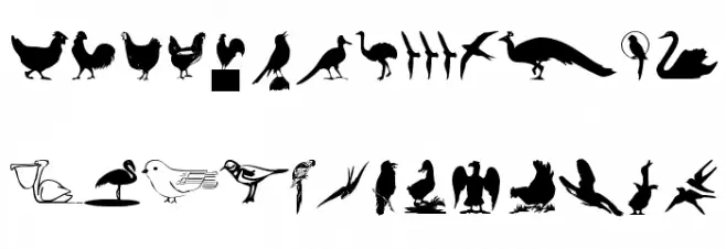 BirdsOThree फ़ॉन्ट अपरकेस