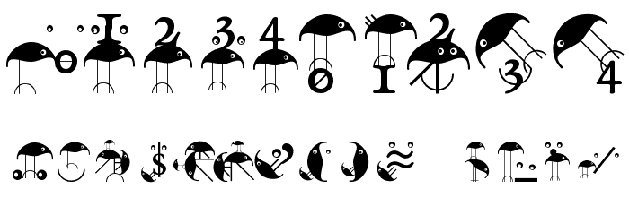 BirdsWithTypes Font OTHER CHARS