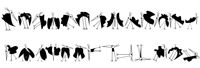 BirdsXtreme Font LOWERCASE