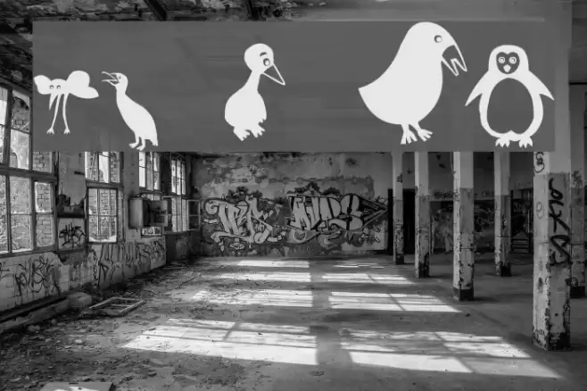 Birds Schriftart examples