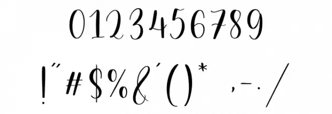 Birdside Font OTHER CHARS