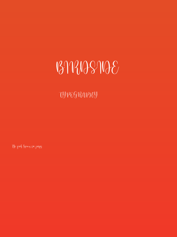 Birdside Poster