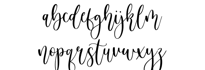 Birdside フォント 小文字