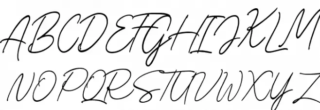 Birdspring Signature DEMO फ़ॉन्ट अपरकेस