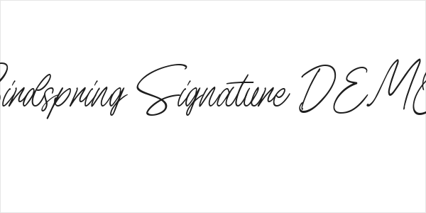 Birdspring Signature DEMO Logo