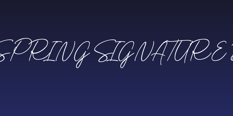 Birdspring Signature DEMO Social Header