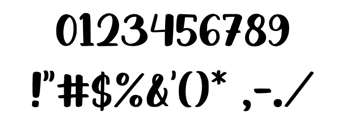 Birdsun Font OTHER CHARS
