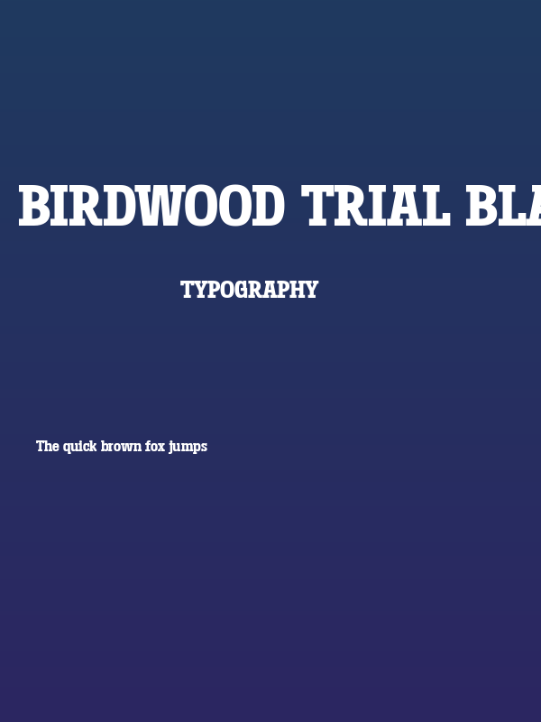 Birdwood Trial Black Poster