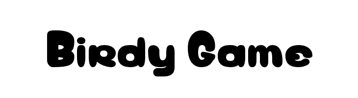 Birdy Game  免费字体下载