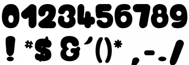 Birdy Game Font OTHER CHARS