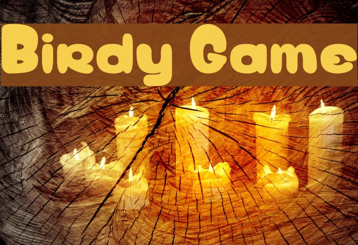 Birdy Game Font examples