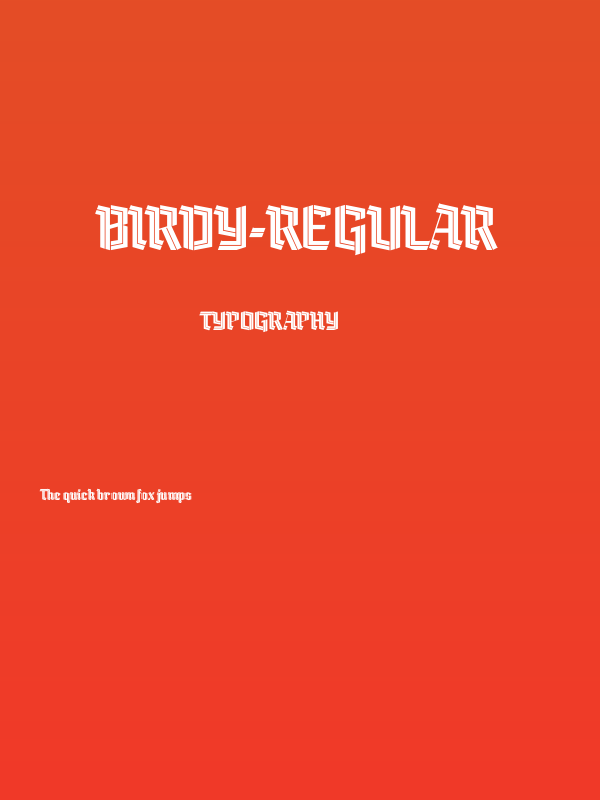 Birdy-Regular Poster