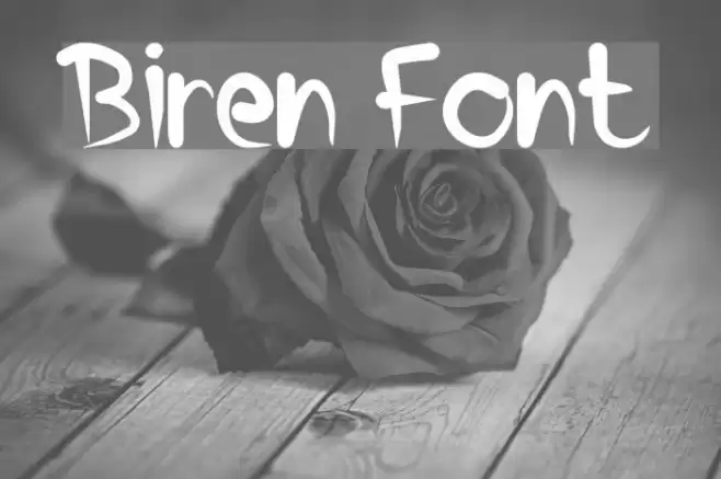 Biren Font examples