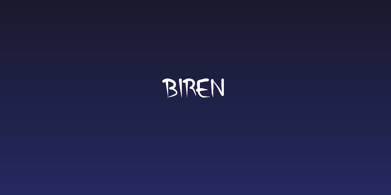 Biren Social Header
