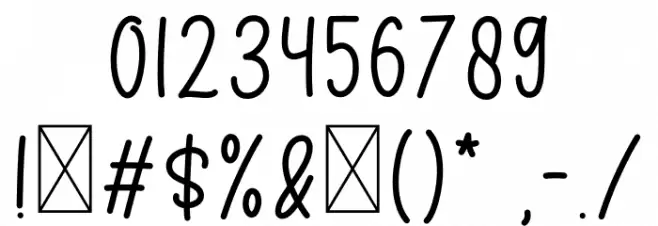 Birgitta Font OTHER CHARS