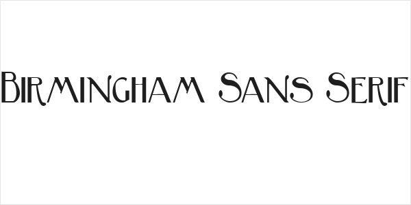 Birmingham Sans Serif Logo