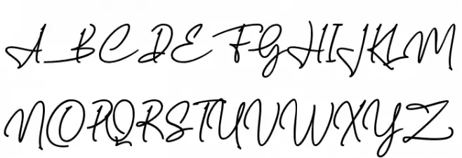 Birmingham Signature Schriftart Groß