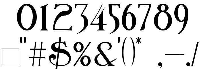 Birmingham Font OTHER CHARS