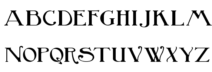 BirminghamBold Font LOWERCASE