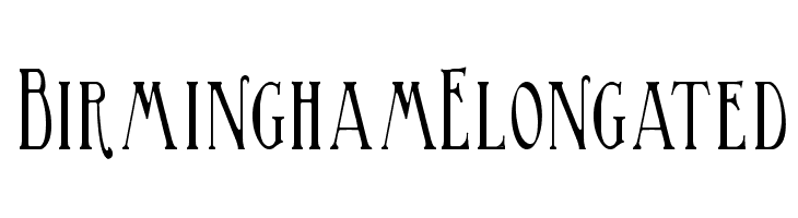BirminghamElongated Font