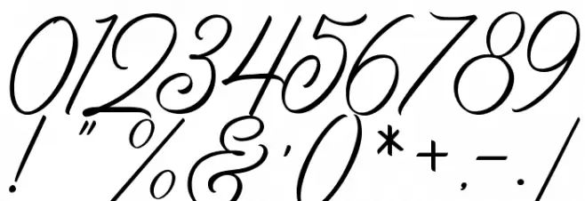 BirminghamScriptDEMO Font OTHER CHARS