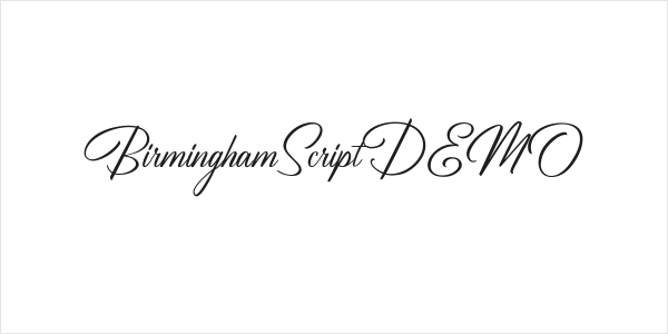 BirminghamScriptDEMO Logo
