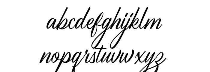 BirminghamScriptDEMO Font LOWERCASE