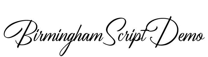 BirminghamScriptDemo  免费字体下载