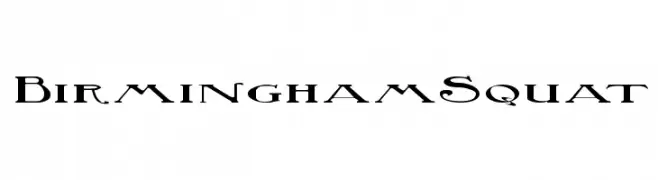 BirminghamSquat  تنزيل الخطوط
