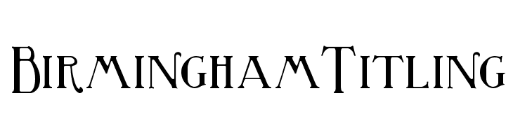 BirminghamTitling  font caratteri gratis