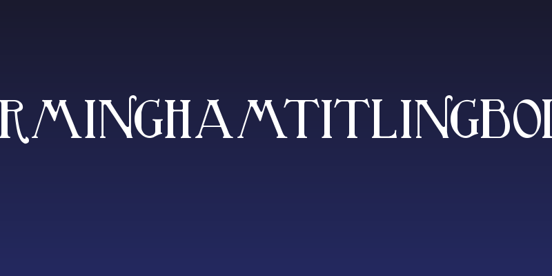 BirminghamTitlingBold Social Header