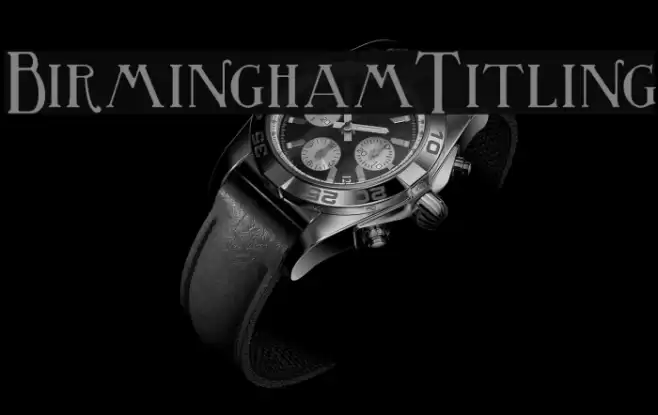 BirminghamTitling خط examples