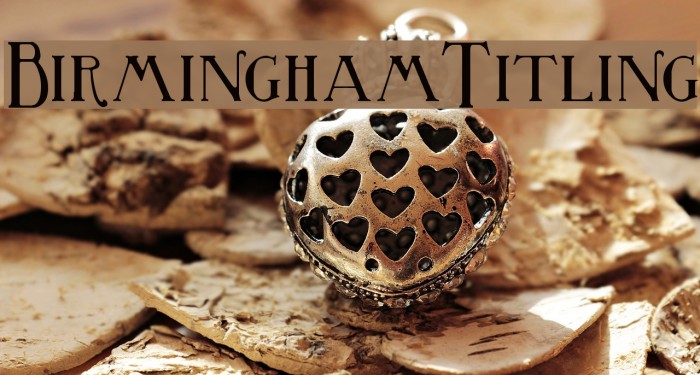 BirminghamTitling لخطوط تنزيل examples
