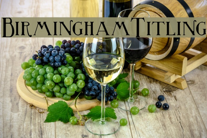 BirminghamTitling لخطوط تنزيل examples