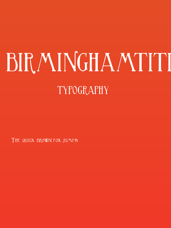 BirminghamTitling Poster