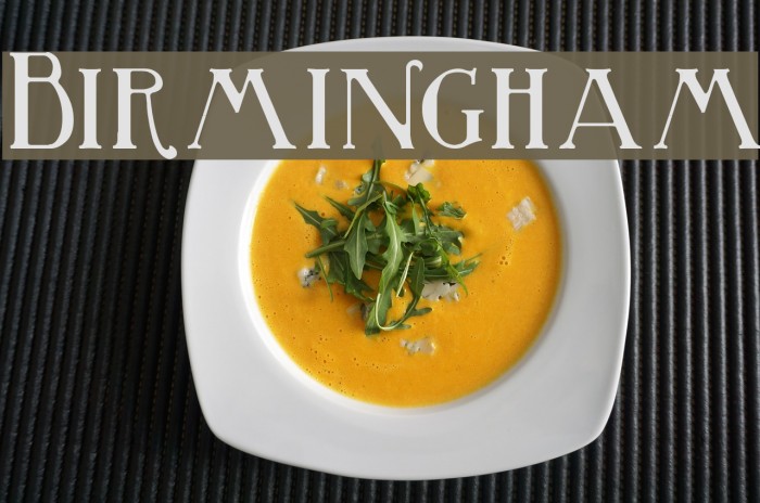 Birmingham Font examples