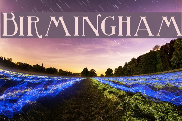 Birmingham Font examples
