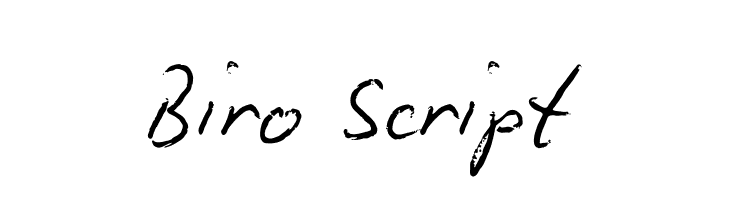 Biro Script Font
