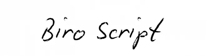 Biro Script  免费字体下载
